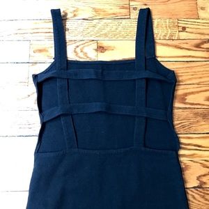 $5 Sale - Black Cage Back Body Con Dress XS